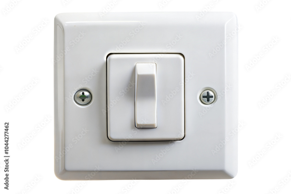 Light switch on a transparent or white isolated background. Light switch on a transparent or white isolated background.
