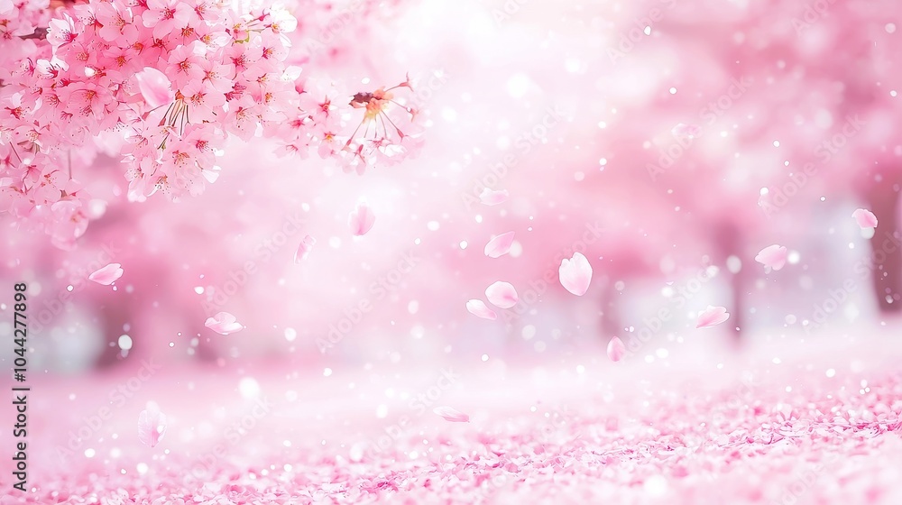 Cherry Blossom Whirl, delicate petals twirl gracefully in the breeze, creating a serene atmosphere amidst an open expanse, symbolizing the beauty of nature's fleeting moments. Cherry Blossom Whirl, delicate petals twirl gracefully in the breeze, creating a serene atmosphere amidst an open expanse, symbolizing the beauty of nature's fleeting moments.
