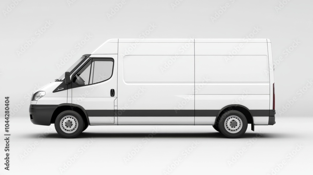 White Cargo Van for Urban Delivery White Cargo Van for Urban Delivery