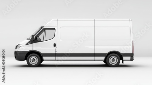 White Cargo Van for Urban Delivery