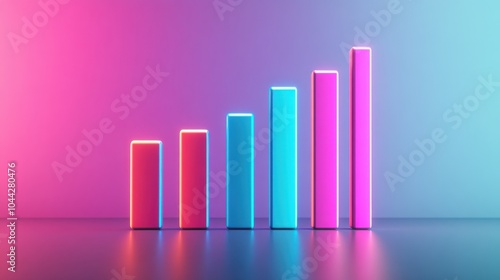 Colorful 3D Bar Chart Presentation Background Free Download Colorful 3D Bar Chart Presentation Background - GFXLoad