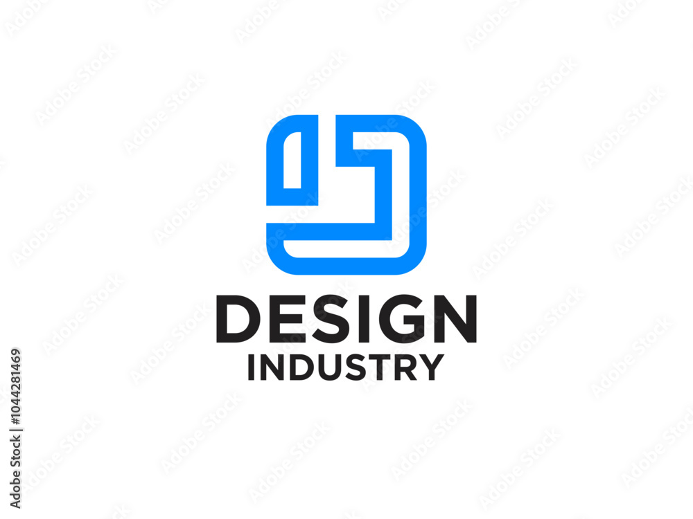 Initial Letter J Logo. Geometric Style isolated on White Background. Usable for Business, Technology and Building Logos. Initial Letter J Logo. Geometric Style isolated on White Background. Usable for Business, Technology and Building Logos.