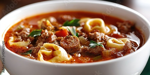 italian sausage soup with tortellini 