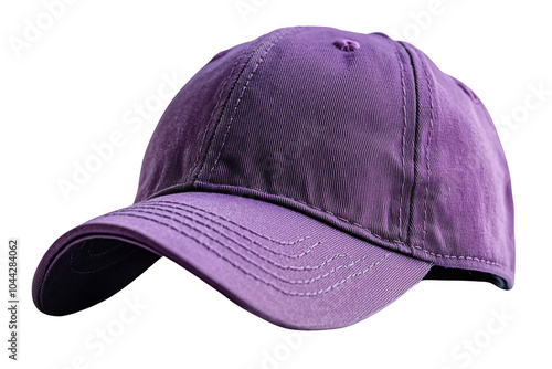 Obraz na płótnie Purple baseball cap isolated on transparent background, png file, no background png file w salonie