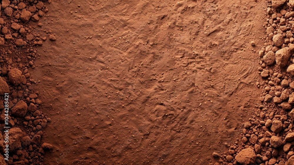 A closeup view of earthy soil floor texture brings a natural, rustic touch to any abstract background design.