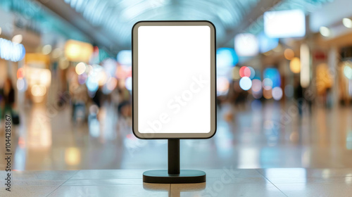 Wallpaper Mural Eyecatching blank vertical poster mockup for perfect advertising in bustling shopping mall settings. Ideal for any campaign Torontodigital.ca