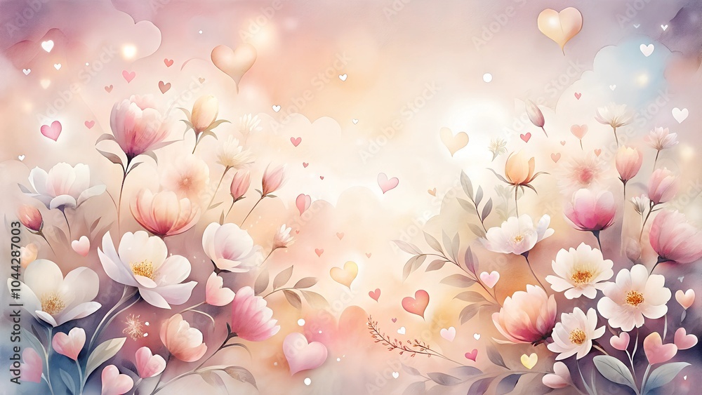 Obraz premium pink flowers background