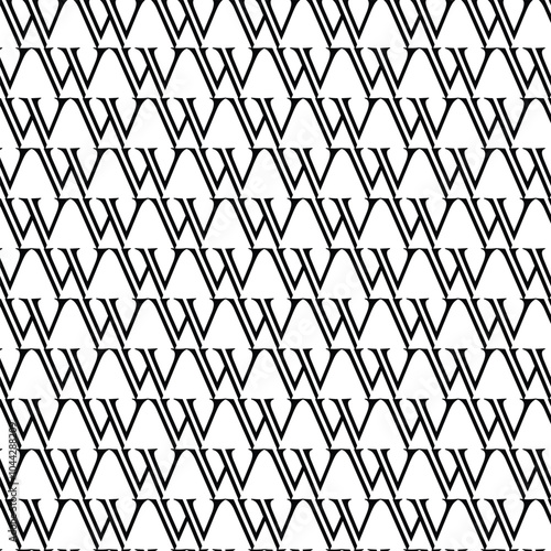 abstract new W logo pattern design.