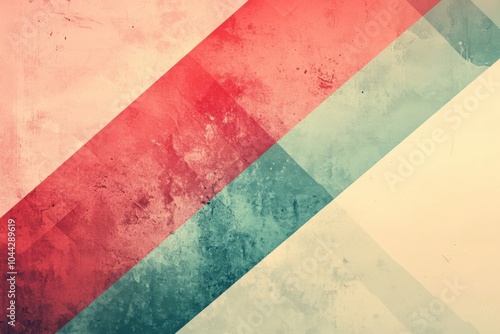 Geometric Abstract Background in Pastel Colors