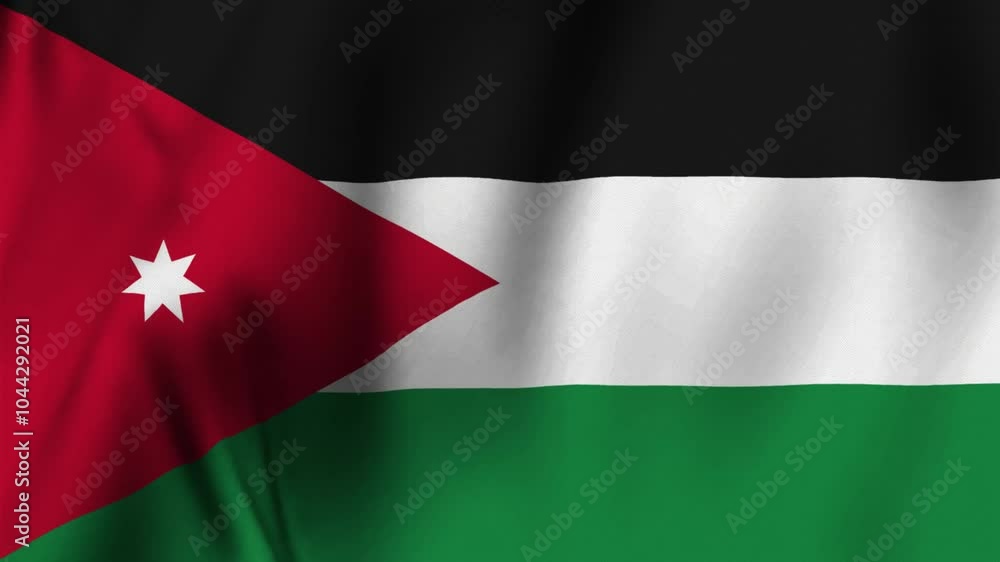 Jordan waving flag. background and texture. Jordan waving flag. background and texture.