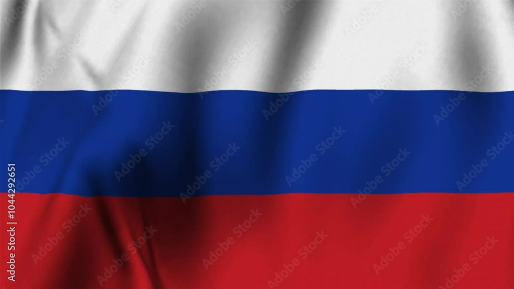 Russia waving flag. background and texture.