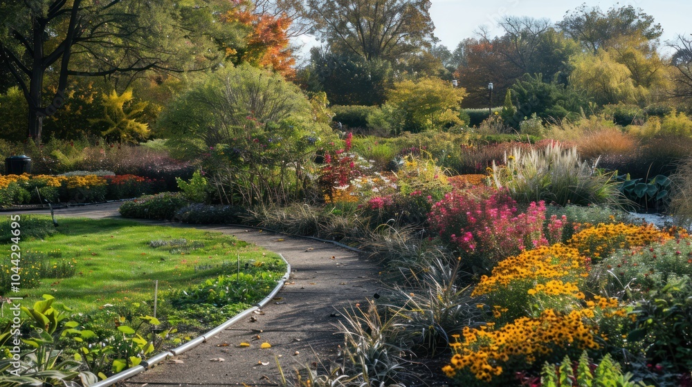 Autumnal Garden Pathway Autumnal Garden Pathway