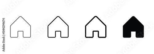 Home page icon. home symbol illustration