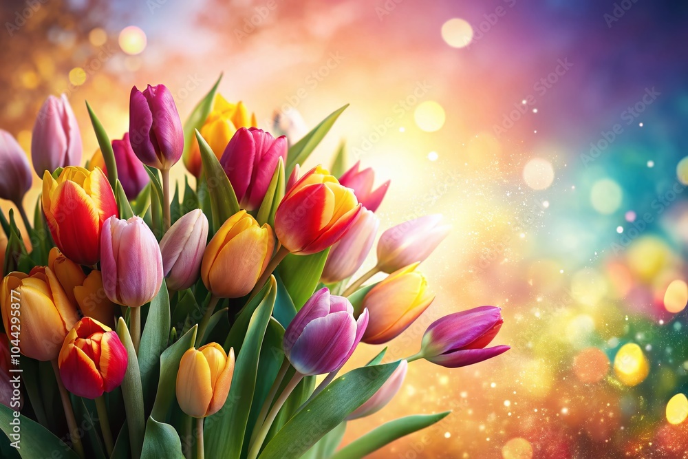 Mother's Day Postcard Templates with Tulips for Women's Day Celebrations Mother's Day Postcard Templates with Tulips for Women's Day Celebrations