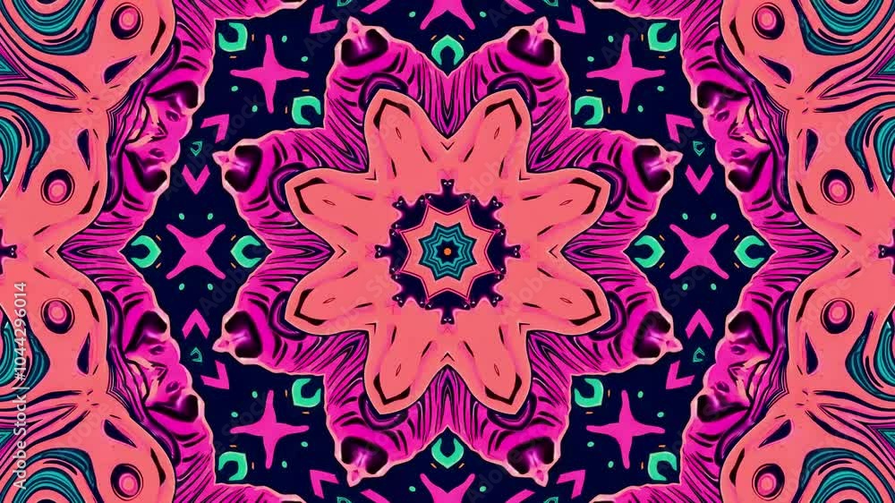 Abstract background symmetrical composition. Looped Animation Abstract background symmetrical composition. Looped Animation