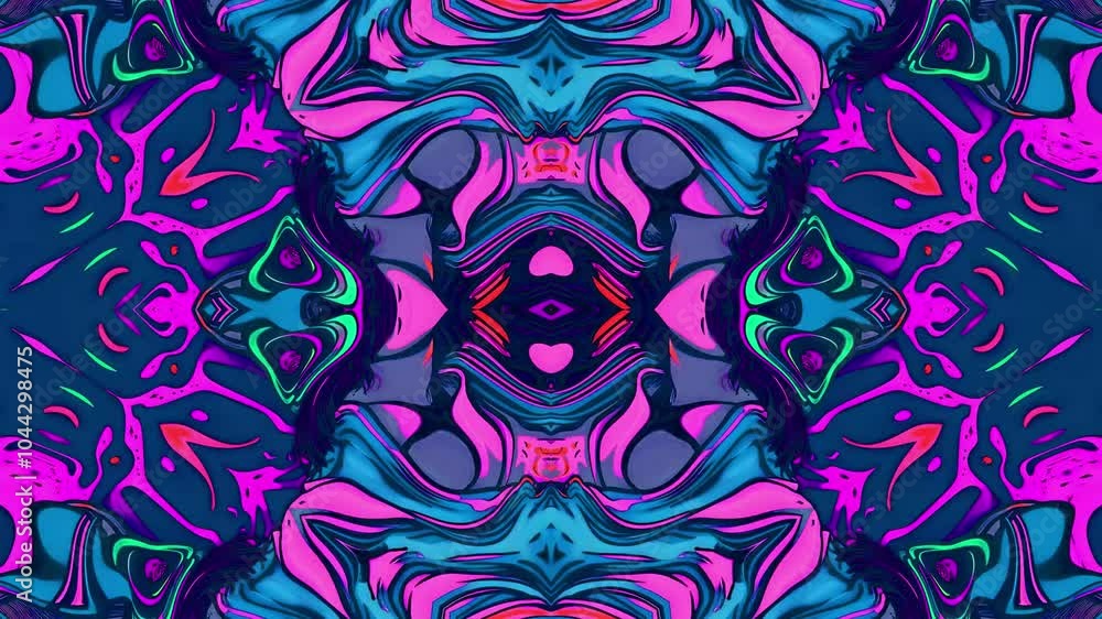 Abstract background symmetrical composition. Looped Animation Abstract background symmetrical composition. Looped Animation
