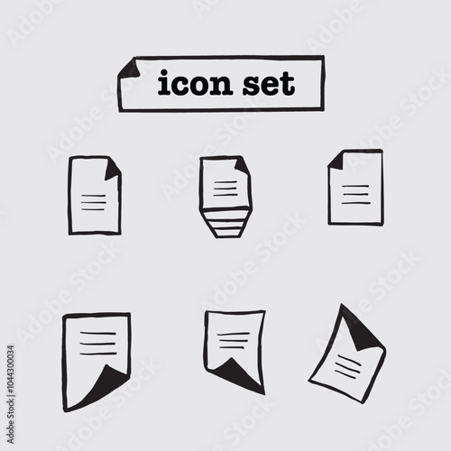 file icon set vector illustration