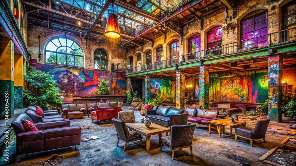 Fototapeta premium Urban Exploration Hosting: Captivating Spaces for Gatherings and Events