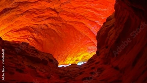 a very beautiful cave like in heaven