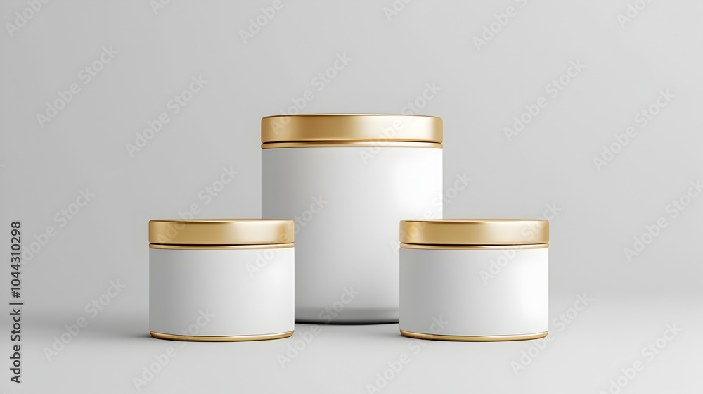 Premium Gold Accented Product Box with Clean Modern Design on Isolated Background Premium Gold Accented Product Box with Clean Modern Design on Isolated Background
