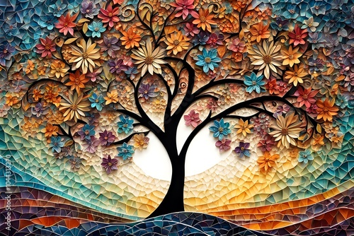 background with tree