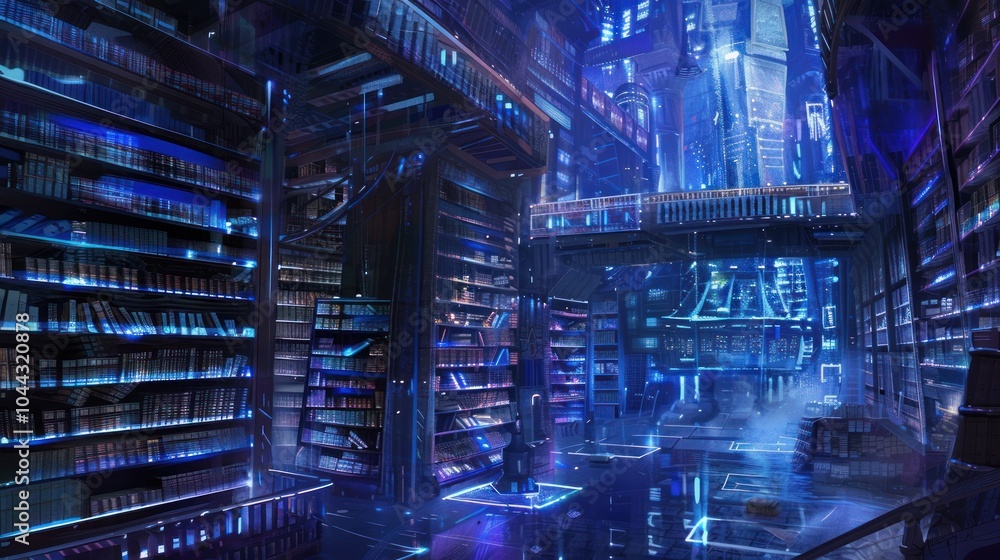 Futuristic Library Futuristic Library