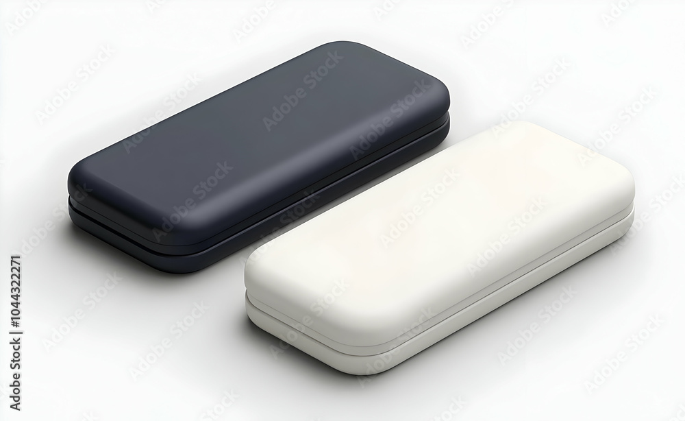 Black and White Rectangular Cases, rectangle, mockup, box, packaging, product Black and White Rectangular Cases, rectangle, mockup, box, packaging, product