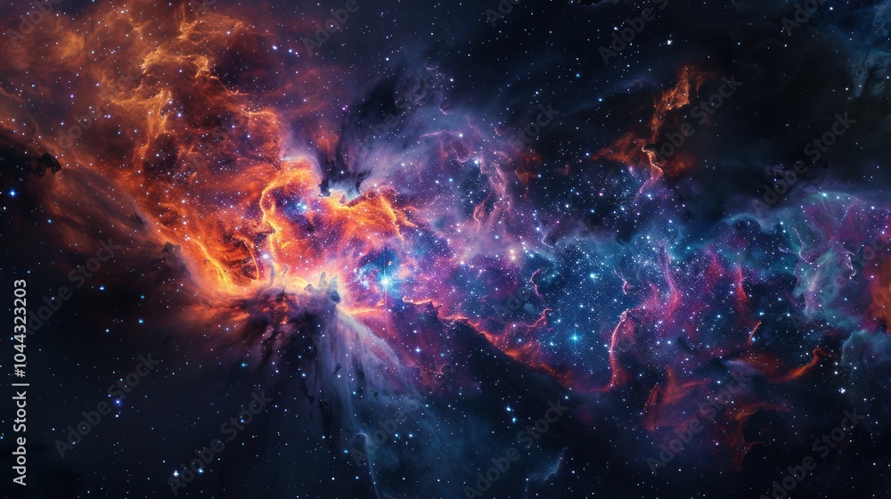 Cosmic Nebula: A Celestial Symphony of Color and Light Cosmic Nebula: A Celestial Symphony of Color and Light