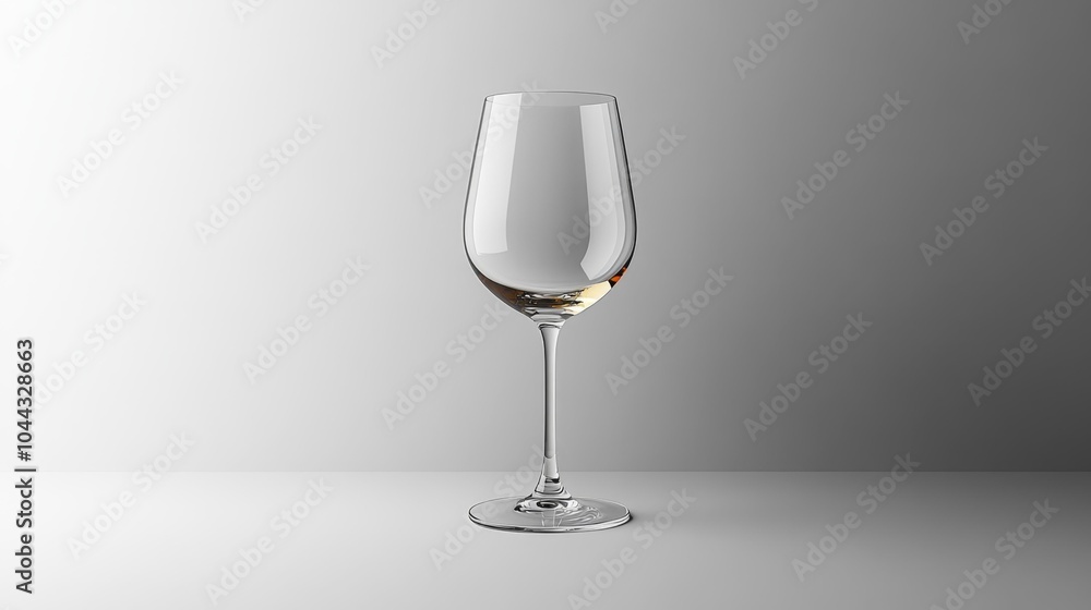 Elegant Wine Glass Mockup with a Clean Stem Classic Design for Wine Lovers Isolated on a White Background. Generative AI Elegant Wine Glass Mockup with a Clean Stem Classic Design for Wine Lovers Isolated on a White Background. Generative AI