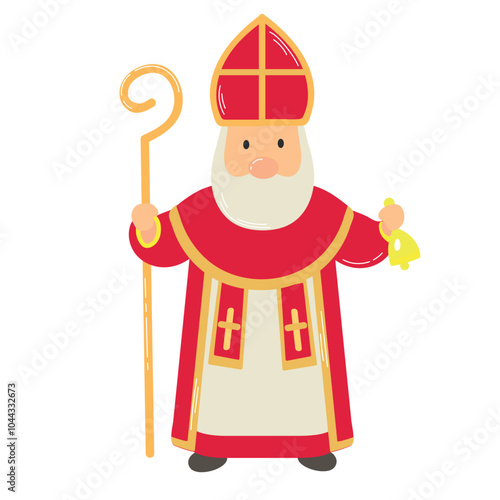 Sinter Klaas icon clipart avatar logotype isolated illustration