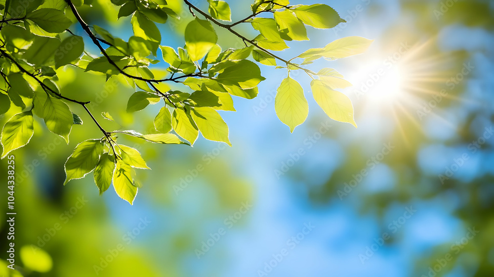 Sun Shining Through Green Leaves, sunlight, sunshine, branch, tree, nature Sun Shining Through Green Leaves, sunlight, sunshine, branch, tree, nature