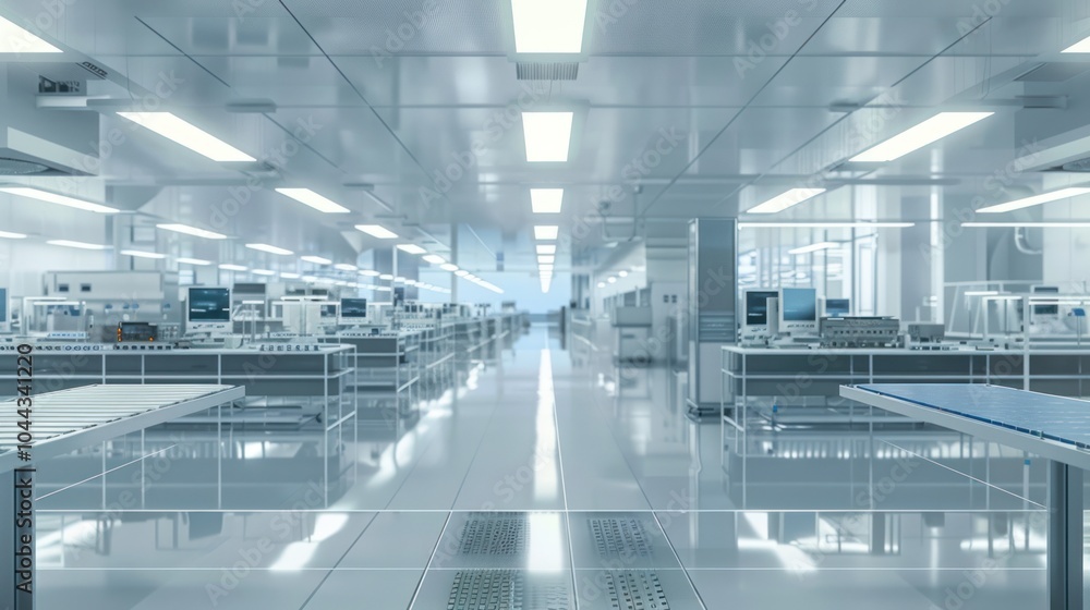 Fototapeta premium Modern Cleanroom Laboratory Interior