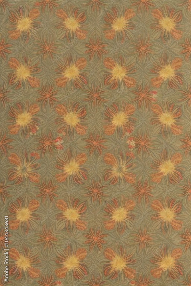 Obraz premium flowers pattern wallpaper