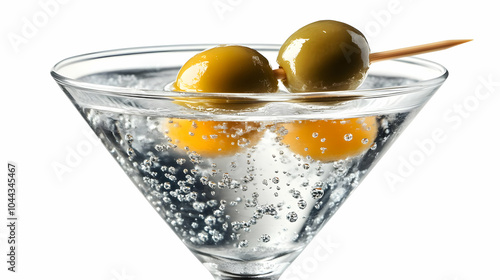 Martini with Olives, cocktail, drink, beverage, alcohol, green