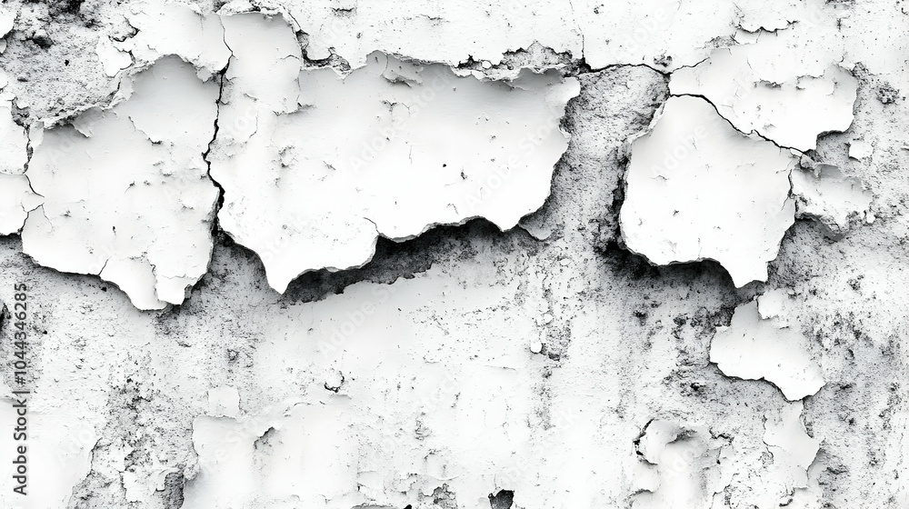 Cracked and Peeling White Paint on Wall, texture, background, abstract, grunge, distressed Cracked and Peeling White Paint on Wall, texture, background, abstract, grunge, distressed