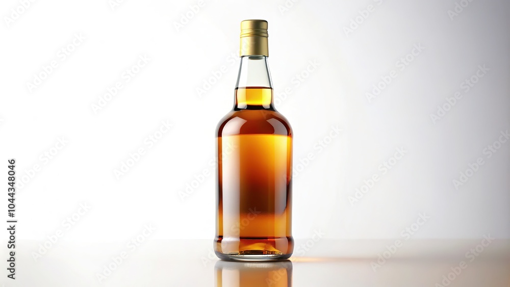 Alcohol Bottle Photography - White Background, Clean & Minimalist Alcohol Bottle Photography - White Background, Clean & Minimalist