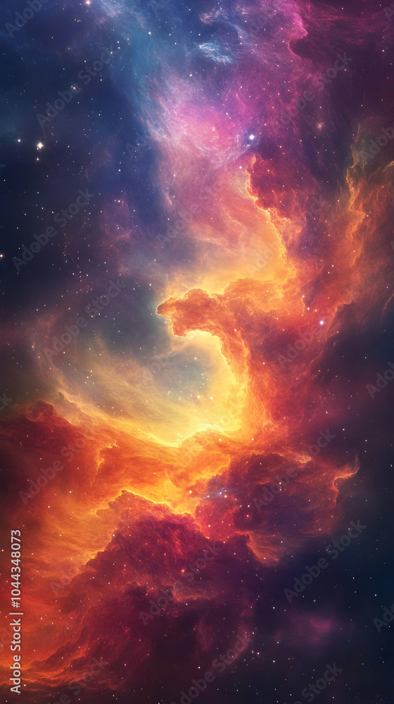 Cosmic Clouds Abstract Space Illustration Background Cosmic Clouds Abstract Space Illustration Background