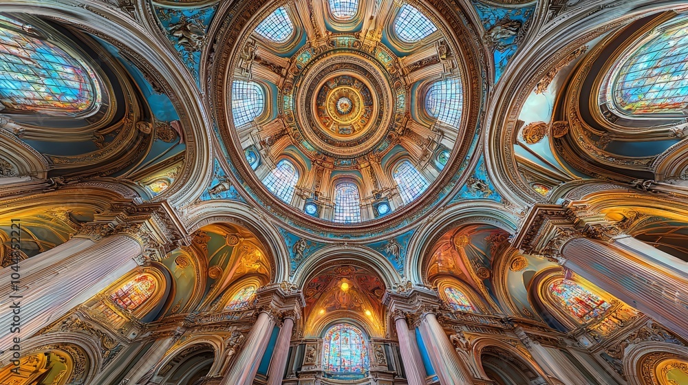 Baroque Theater Fisheye Ceiling Baroque Theater Fisheye Ceiling