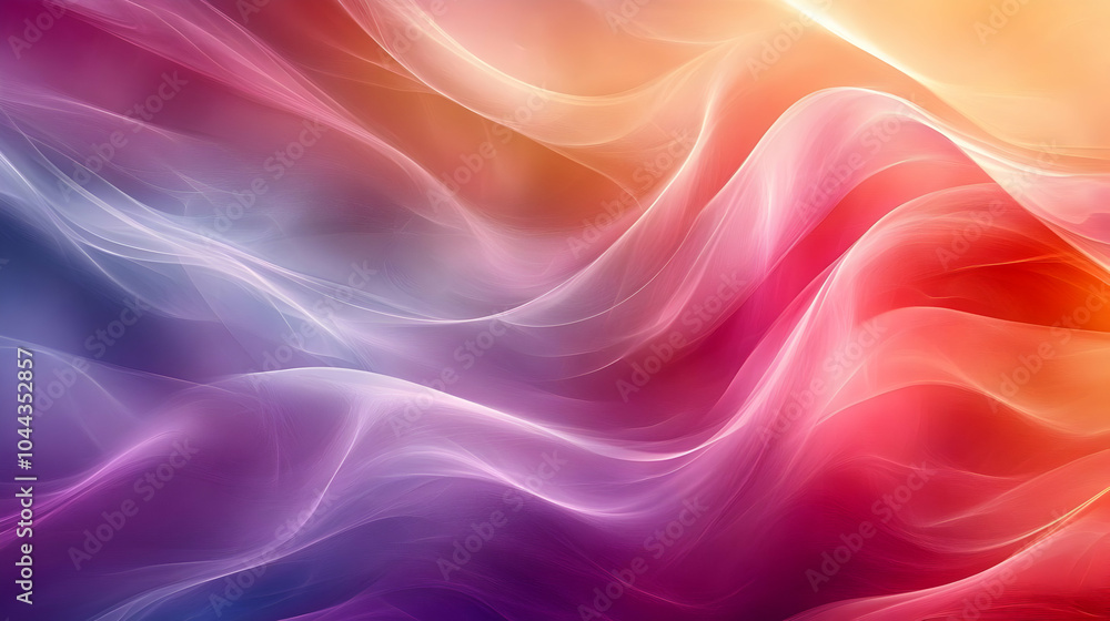 Abstract Background with Colorful Waves and Swirls Abstract Background with Colorful Waves and Swirls