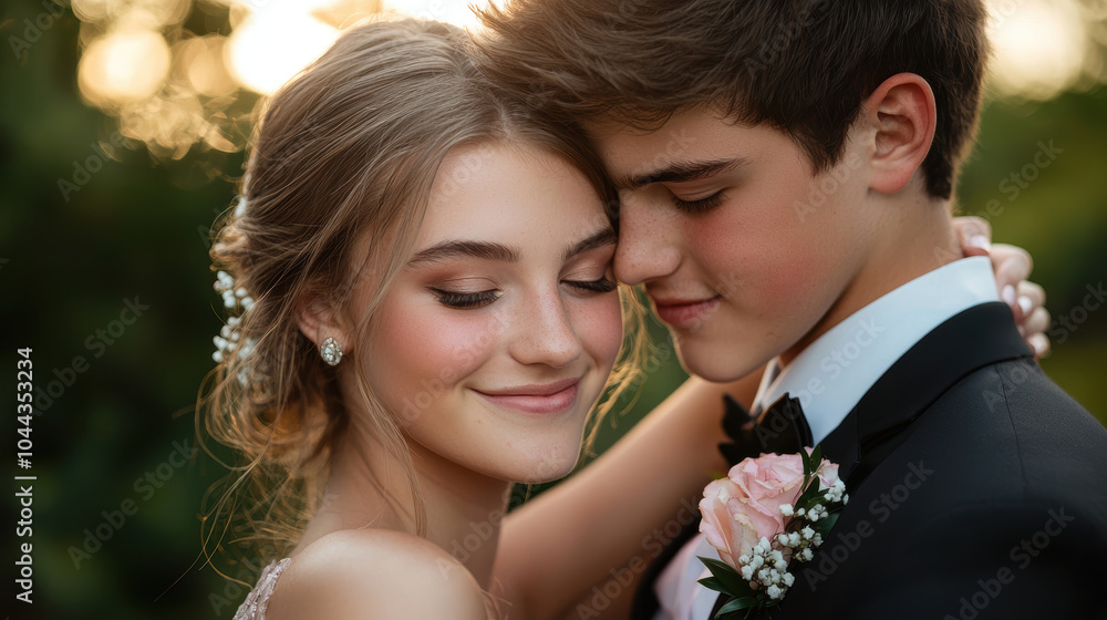 couple sharing tender moment in serene outdoor setting, surrounded by natures beauty. Their embrace radiates love and joy, capturing perfect memory couple sharing tender moment in serene outdoor setting, surrounded by natures beauty. Their embrace radiates love and joy, capturing perfect memory
