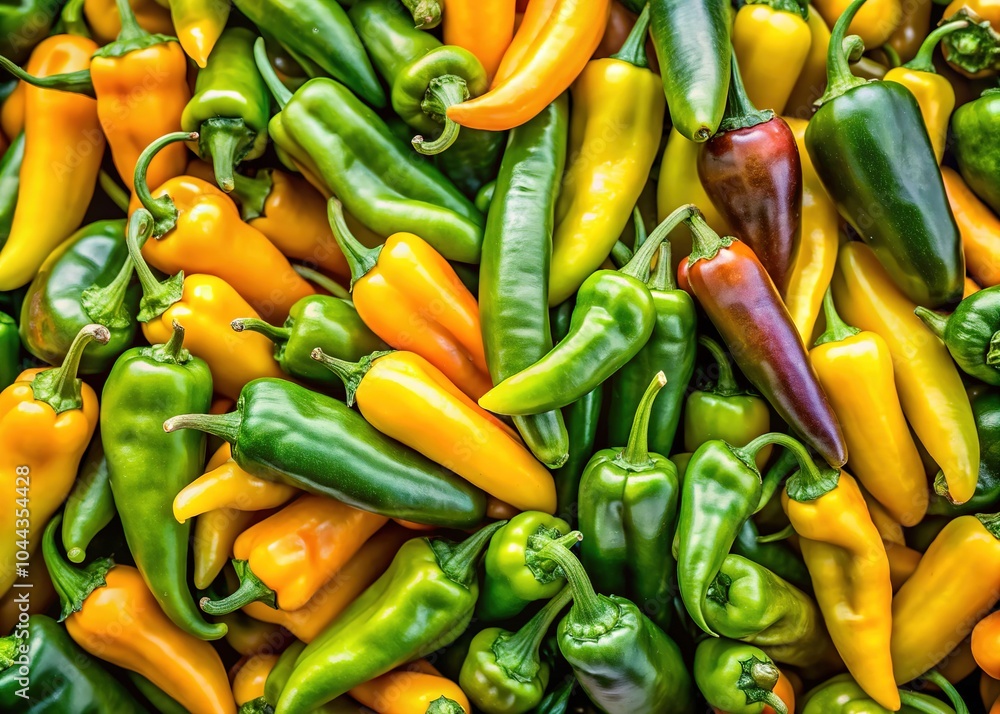 Green and Yellow Chili Peppers - Candid Photography Green and Yellow Chili Peppers - Candid Photography