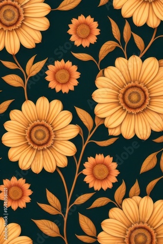 flowers pattern wallpaper