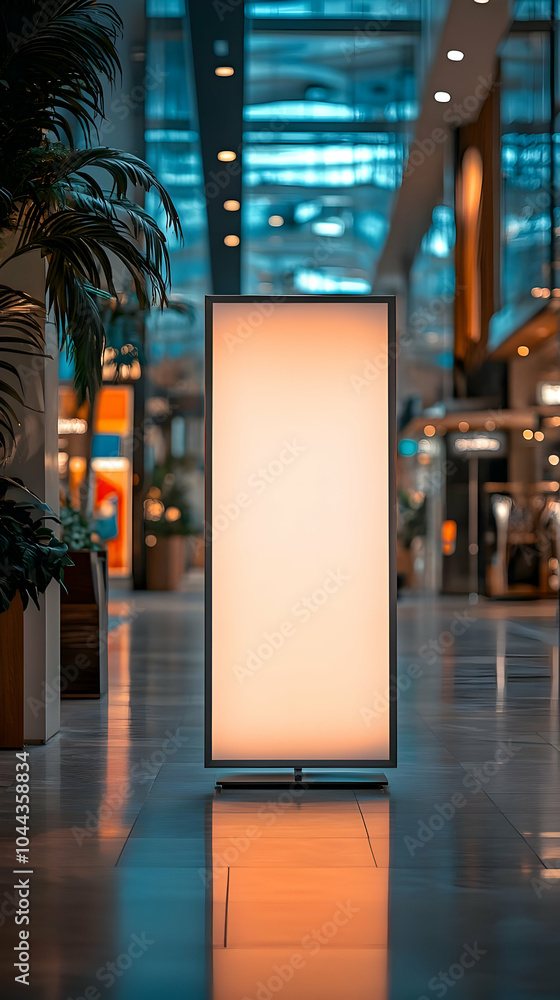 Blank Interior Mall Billboard Photo Blank Interior Mall Billboard Photo