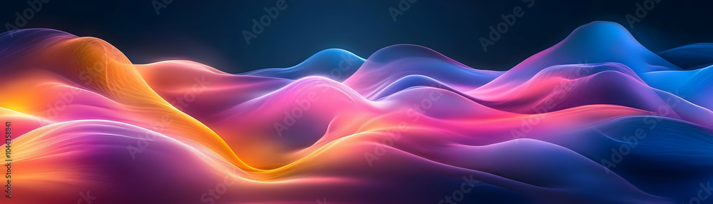 Abstract Background Abstract Waves Colorful Flowing