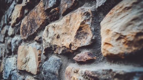 Soft Focus Smooth Stone Wall Background