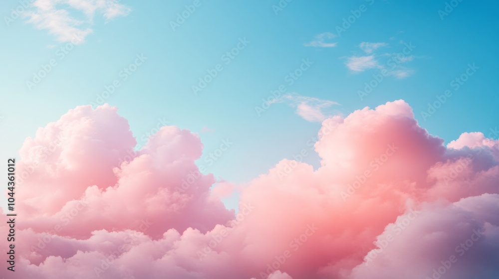 Fototapeta premium Soft Gradient Sky with Diffused Lighting Effects