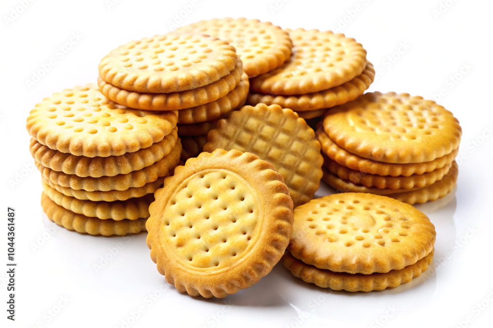 Tasty biscuits, isolated on white background Tasty biscuits, isolated on white background