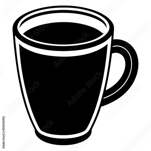 coffee cup silhouette vector illustration