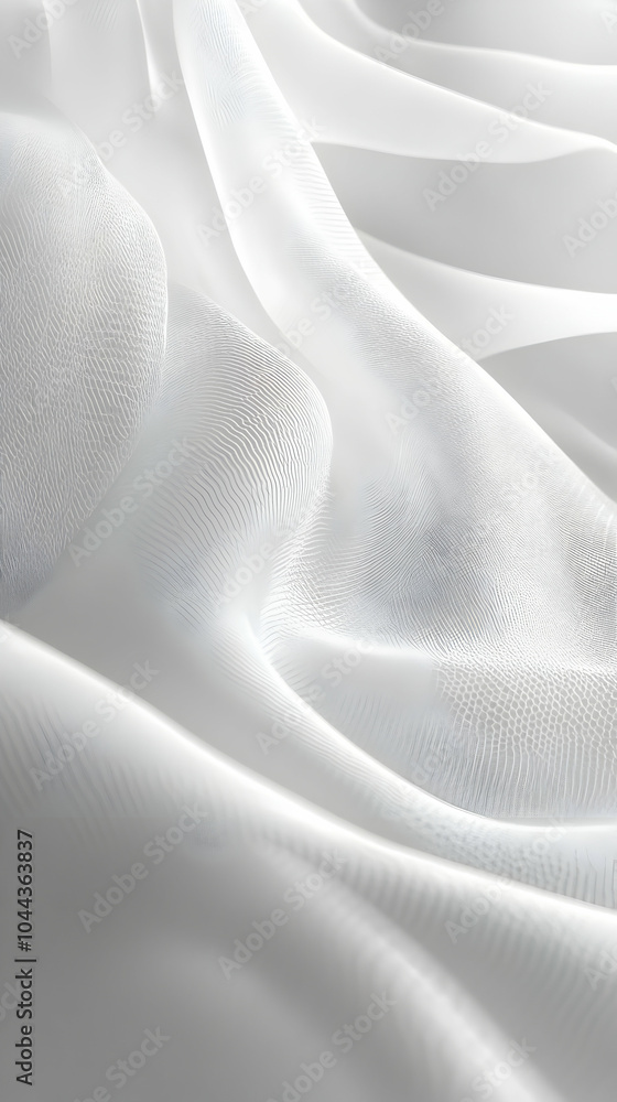 Abstract Background - White Wavy Texture Abstract Background - White Wavy Texture