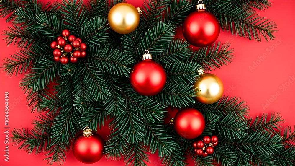 christmas tree with balls christmas tree with balls